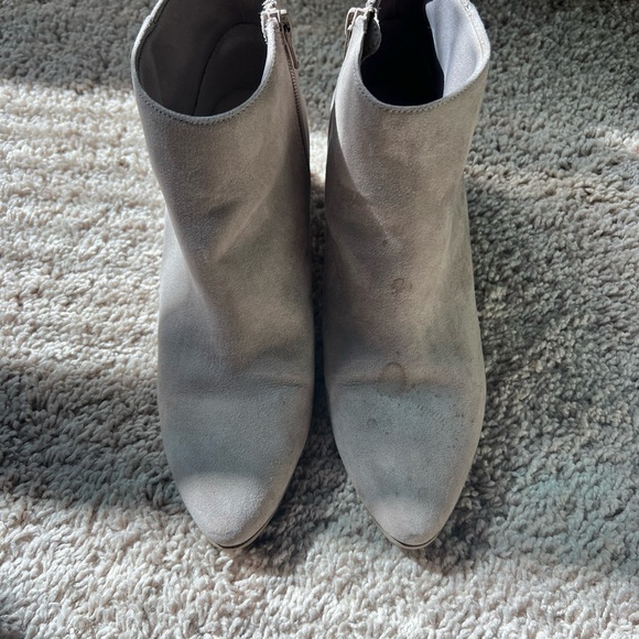 Old Navy Shoes - Old Navy Gray Ankle Booties with Minimalist Design